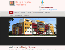 Tablet Screenshot of designsquarearchitects.in